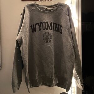 University of Wyoming Men's Gray Sweatshirt